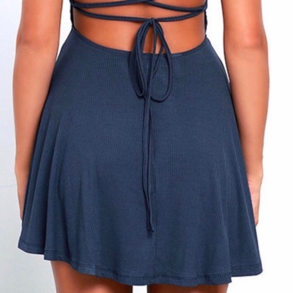 Lulu’s Navy Flirty Short Dress - Picture 3 of 6